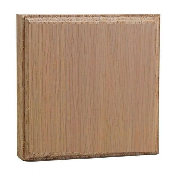 Hardwood Casing Corner Block 1" x 4" Square EWAP41, Red Oak