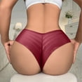 thumbnail image 3 of WILLBEST Calzon Menstrual Para Niña Calzoncillos De Encaje De Cintura Baja Para Mujer Ropa Interior De Entrepierna De Color Sólido Braguitas, 3 of 4