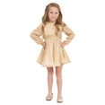 thumbnail image 3 of Wonder Nation Baby and Toddlers Girls’ Long Sleeve Holiday Dress with Diaper Cover, Sizes 0/3M-5T, 3 of 25