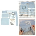 thumbnail image 4 of DIY Sewing Stitching Womens Leather Bag Complete Handbag Blue, 4 of 6