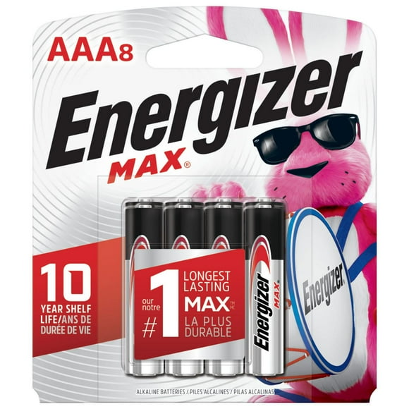 Energizer MAX AAA Batteries (8 Pack), Triple A Alkaline Batteries, Pack of 8 batteries
