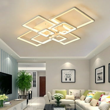 Modern Acrylic LED Chandelier Dining Room Bedroom Ceiling Hanging Pendant Light