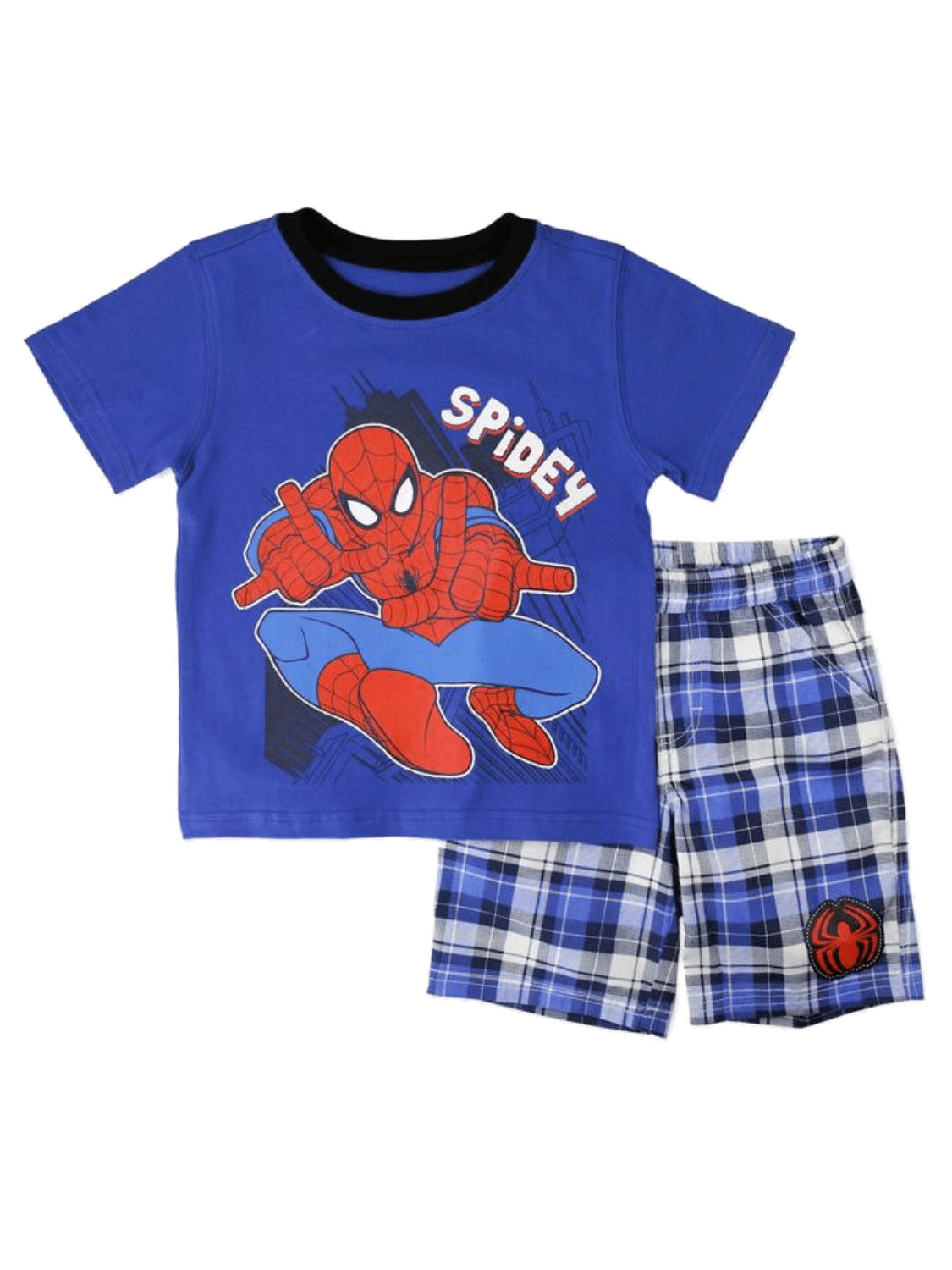 Spider-Man Infant Boys Blue & Multi Color 2pc Short Set Size 12M 18M 24M 