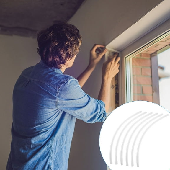 Raindrops 6 Pcs Sealer Black Sealing Strip Shower Waterproof