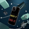 thumbnail image 4 of DistinctInk Clear Case for Apple iPhone 15 PLUS (6.7" Screen) - Serve It Smash It Win It Love It Tennis, 4 of 9