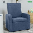 thumbnail image 2 of STASH Comfy Kids Sofa Chair with Toy Storage – Folding Toddler Chair Converts to Ottoman, Hidden Under-Seat Chest, Supports 200 lb, Playroom or Bedroom Chair, 2 of 9
