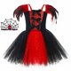 thumbnail image 5 of Disfraz de vampiro de Halloween para niñas, vestido de fiesta de carnaval, gótico, zombi, demonio, reina malvada, tutú, ropa elegante para niñas, 5 of 5