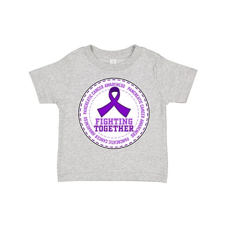 

Inktastic Fighting Together- Pancreatic Cancer Awareness Gift Toddler Boy or Toddler Girl T-Shirt