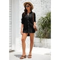 thumbnail image 2 of Women Beach Cover Shirt Button Up Shirt Summer Top Long Sleeved Bikini Swimsuit Top, 2 of 3