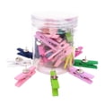 thumbnail image 6 of HOMEMAXS 50 Multi Colored Wooden Clips for Craft Projects 50pcs NonToxic Pushpins for Notes and Photos, 6 of 8