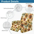 thumbnail image 5 of Xoenoiee Sunflower Print Recliner Cover 4 Pieces Lazy Boy Chair Covers Breathable Recliner Sofa Slipcover Anti-Slip Fitted Furniture Protector with Elastic Bottom, 5 of 7