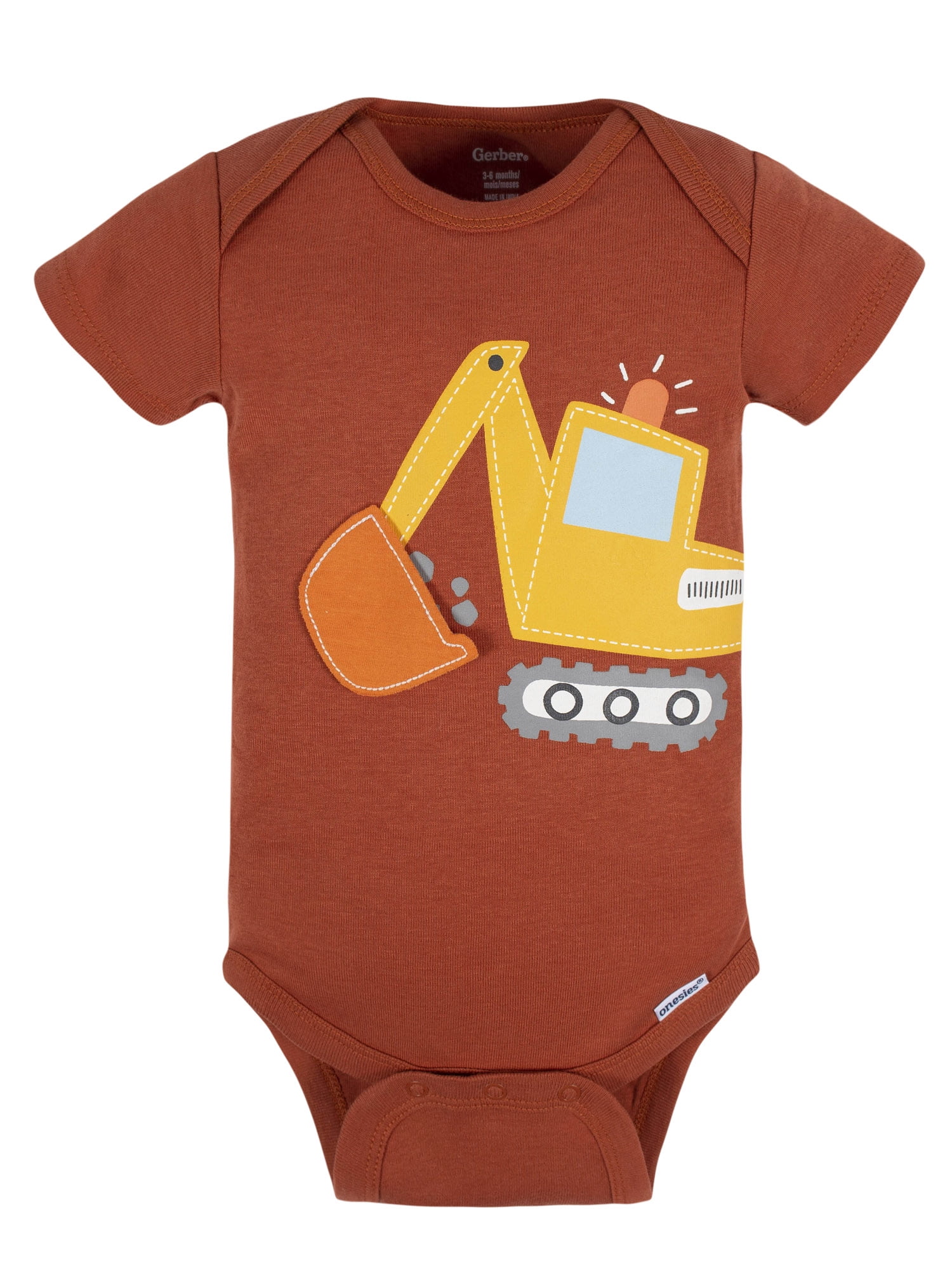 Gerber Baby Boy Short Sleeves Onesies Bodysuits, 8-Pack, Sizes Newborn-12M