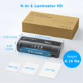 thumbnail image 4 of Laminadora térmica BONSEN A4 4 en 1 con tecnología Never Jam, 4 of 9