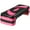 Pink, variant on WDZS Step Aerobic Platform, 31" Exercise Step with 3 levels Adjustable Height, 4 Stackable Risers, Fitness Training Workout Stepper for Home Gym, Cardio Strength,Gray