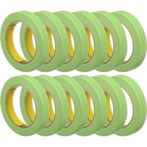 3M 233 Green Masking Tape 26334, 0.75" x 60.1 yd, Pack of 12 Rolls – High-Performance Automotive and Industrial Painter's Tape