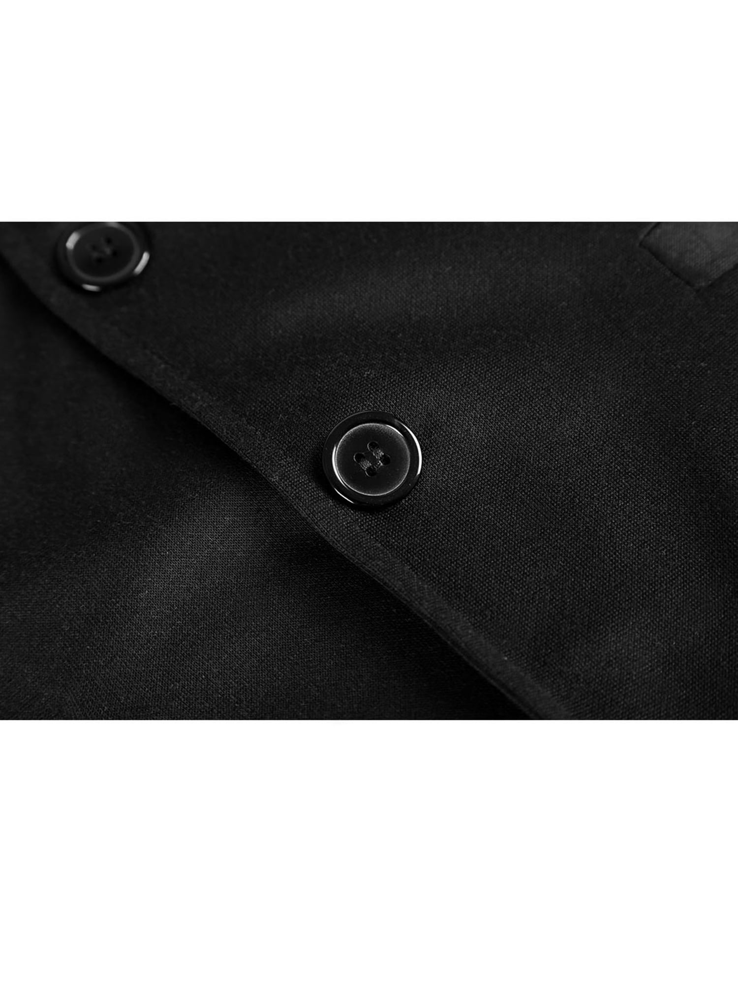 Unique Bargains Men's Button Down V Neck Sleeveless Two Pockets Vests
