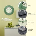 thumbnail image 6 of Infinity Instruments Retro Escape Plastic 9.75" Indoor Wall Clock with Silent Movement, Green, 6 of 7