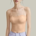 thumbnail image 1 of Women's Ribbed Camisole Top with Built-in Bra Pads, 1 of 7