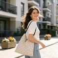 thumbnail image 5 of Spacious Speckle Print Tote Handbag, Soft Fabric Shoulder Bag with Wide Opening for Books Tablet Wallet and Everyday Items, Multi Purpose Carry Bag for Office Commute Shopping Travel, 5 of 6