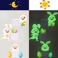 thumbnail image 4 of SLYNSHome Easter Luminous Sticker Wall Decoration,Cute Bunny Eggs Wall Paper Rabbit Sticker Glow in Dark Decals for Spring Home Office School Party Door Window Decoration, 4 of 9