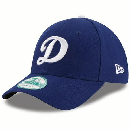 Los Angeles Dodgers New Era Script D Logo The League 9FORTY Adjustable Hat - Royal -