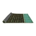 thumbnail image 2 of Ahgly Company Indoor Rectangle Abstract Turquoise Blue Modern Area Rugs, 2' x 4', 2 of 4