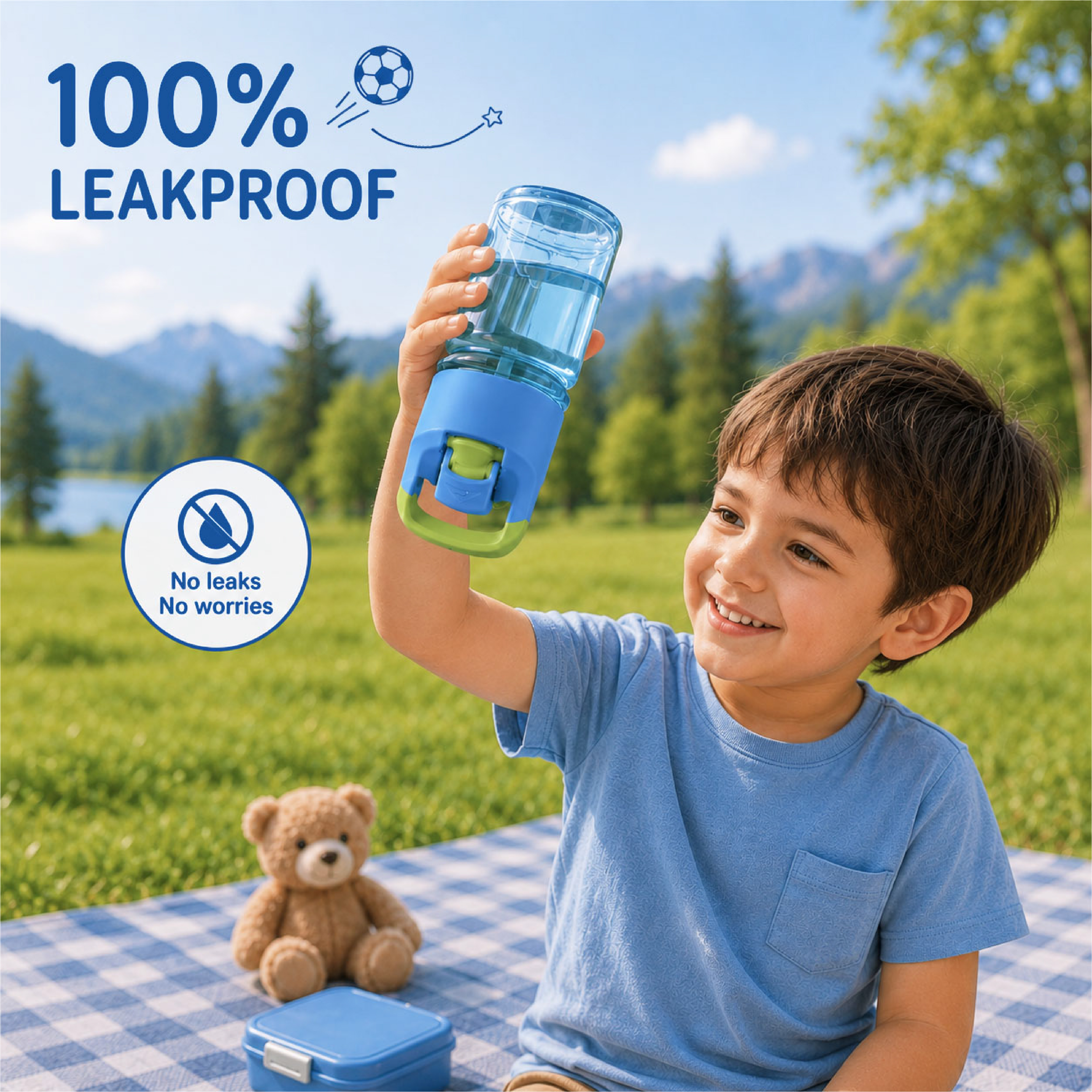 Ozark Trail Kids' Tritan Flip-Top Water Bottle 12 oz photo 5