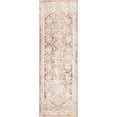 thumbnail image 1 of 2' x 6' Beige and Ivory Border Rectangular Rug Runner, 1 of 3