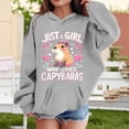 thumbnail image 2 of KHONTS Cartoon Printed Hoodies for Girls Cute Winter Fall Long Sleeve Hooded Sweatshirts Casual Loose Fit Warm Pullover Tops with Pocket,Size 4-14 Years, 2 of 4