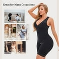 thumbnail image 7 of Women’s Waist Trainer Bodysuit Butt Lifter Tummy Control Shapewear Hi-Waist Thigh Slimmer Full Body Shaper Open Bust, 7 of 7