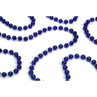 Shiny Cobalt Blue Beaded Christmas Garland 9' x 8mm - Walmart.com