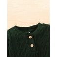 thumbnail image 4 of ITFABS Bébé Fille Col Rond Bouton Fronceur Tops Tricot Pantalons Décontractés, 4 of 9