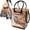 Rose Gold, variant on Rolling Tote Bag, 90L Collapsible Portable Shopping Cart with Wheels for Groceries, Laundry, Organization