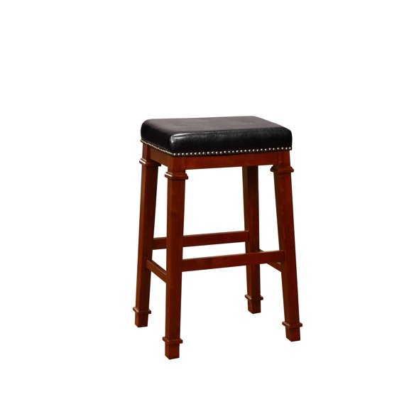 Tabouret de Bar Brady Dos Nu en PU Noir