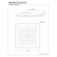 thumbnail image 2 of Kingston Brass K251A6 Shower Scape 9-5/8" Square Rainfall Shower Head, Polished Nickel, 2 of 2