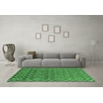 thumbnail image 3 of Ahgly Company Indoor Square Oriental Emerald Green Industrial Area Rugs, 3' Square, 3 of 4