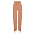 thumbnail image 3 of Hicidod Women Summer Pants with Pockets High Waisted Cotton Linen Palazzo Pant Loose Fit Wide Leg Long Lounge Solid Trendy Trousers, 3 of 6