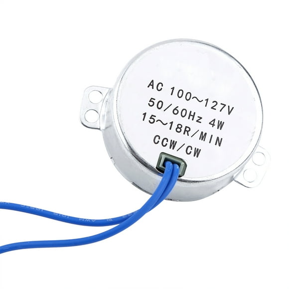 50TYC Motor Síncrono AC100-127V 4W (15-18RPM), CW CCW CW/CCW 50/60 Hz Motor Sincrónico Giratorio Motorreductor EOTVIA No