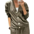 thumbnail image 4 of Pyhlmscde Women's Two Piece Sets Fall Outfits, Fall Outfits for Women, V Neck Cardigan for Women, Womens Fall Tops, 4 of 6
