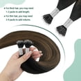 thumbnail image 4 of Extensiones de cabello Nano Tip ABH AMAZINGBEAUTY HAIR Darkest Brown, 4 of 8