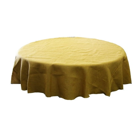 Natural Burlap Tablecloth Round 90 Inch 100 Jute Natural Burlap Tablecloth Round 90 Inch 100 Jute