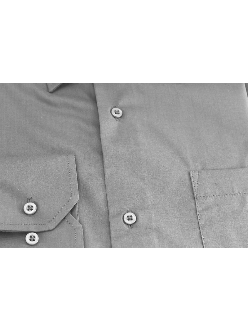 Patroncito Men's Slim Fit Cotton Blend Stretch Button Up Long Sleeve Solid Dress Shirt (Grey, 3XL (19-19) sleeve: 34/35), Size: 3XL (19-19 ) sleeve: Patroncito Men's Slim Fit Cotton Blend Stretch Button Up Long Sleeve Solid Dress Shirt (Grey, 3XL (19-19) sleeve: 34/35), Size: 3XL (19-19 ) sleeve: