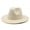 Beige, variant on Single-color plain hat, simple fedora, flat brim, wide brim jazz hat