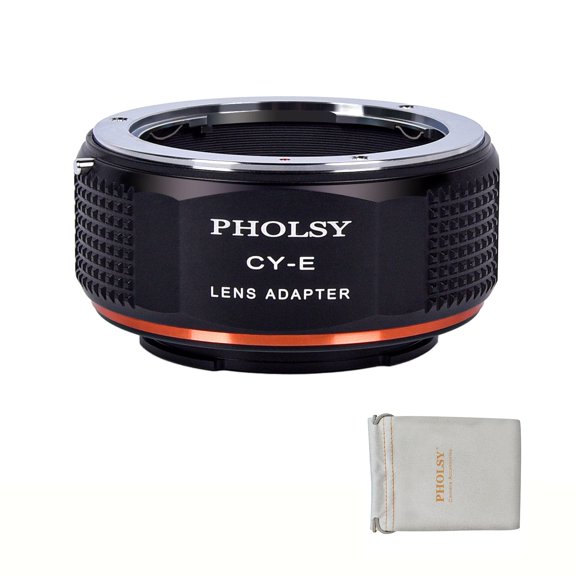 Adaptador de montura de objetivo PHOLSY Yashica Contax C/Y para Sony E