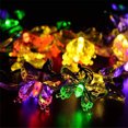 thumbnail image 3 of Guirnalda de luces solares con forma de mariposa, 21,3 pies, 30 luces LED de cadena de hadas con forma de mariposa para jardín, Patio al aire libre, 3 of 5