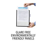 DURABLE INSTAVIEW Desktop Reference System, 10 Double-Sided Panels, Letter-Size, Black, (561201)