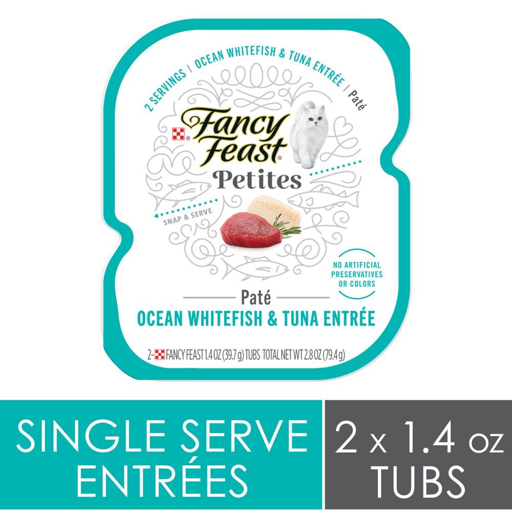(12 Pack) Fancy Feast Gourmet Pate Wet Cat Food, Petites Ocean
