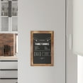 thumbnail image 4 of Merrick Lane Set of 10 Wall Mount Magnetic Chalkboards in Torched Wood, 11" x 17", 4 of 13