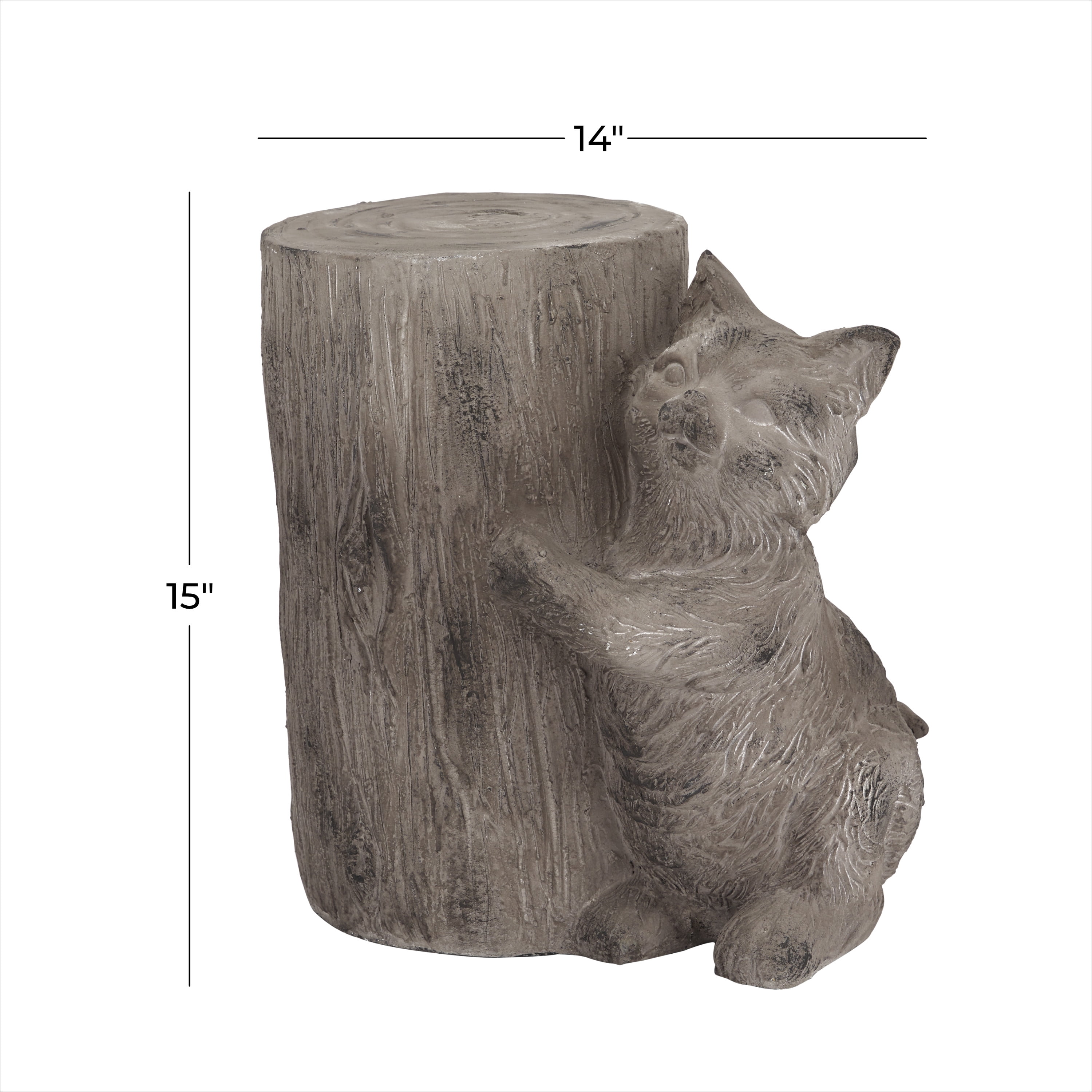 DecMode 10"W, 15"H MGO Modern Farmhouse Garden Sculpture , Brown , 1-Piece