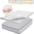 thumbnail image 3 of Extra Thick Fitte Mattress Topper -  Size | Soft  olin Pillow Top Mattress Pa  Protector | Be Topper for  , Straps Stretch 6" to 22" eep, 3 of 6